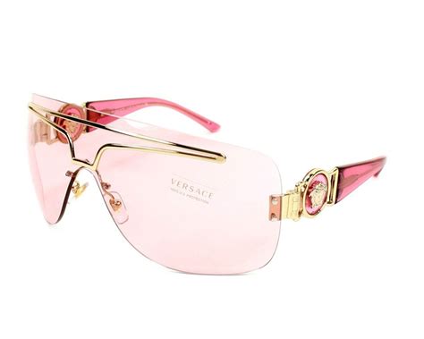 ladies versace glasses gold pink|Versace pink sunglasses for women.